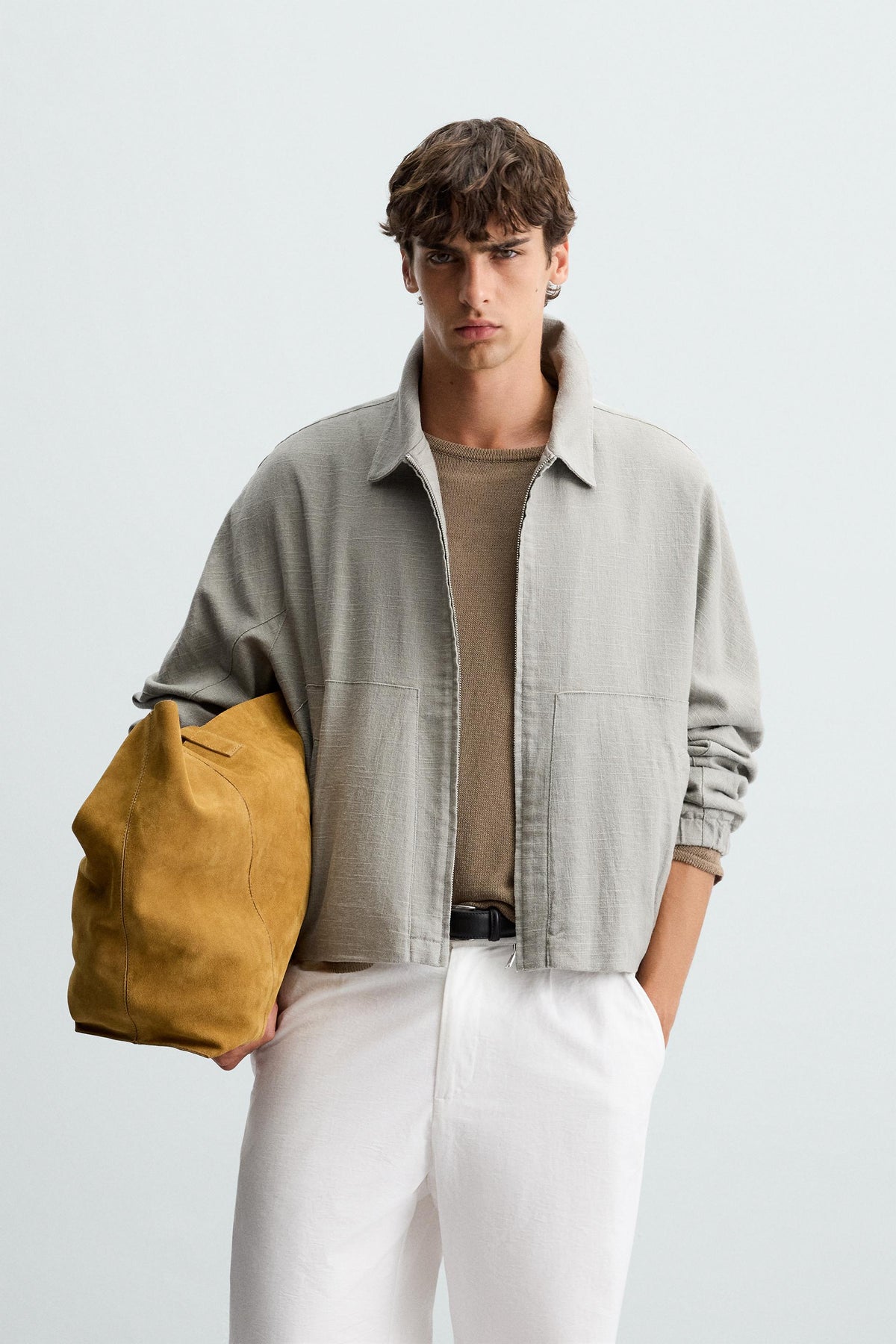 LINEN/COTTON TEXTURED JACKET - Image 2