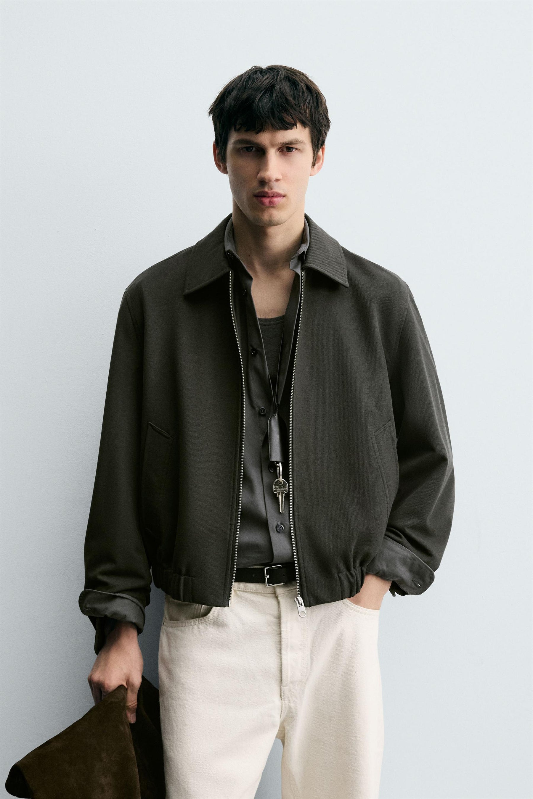 TEXTURED TWILL JACKET - Image 2