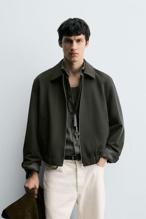TEXTURED TWILL JACKET - Image 2
