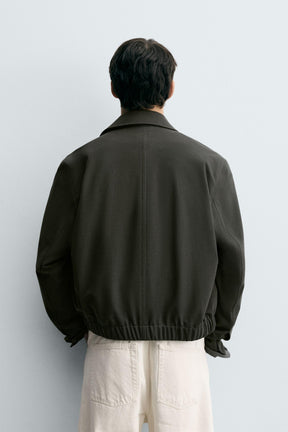 TEXTURED TWILL JACKET - Image 3