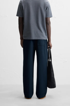 RELAXED FIT STRAIGHT-LEG TROUSERS - Image 3
