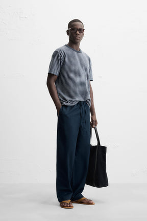 RELAXED FIT STRAIGHT-LEG TROUSERS - Image 4