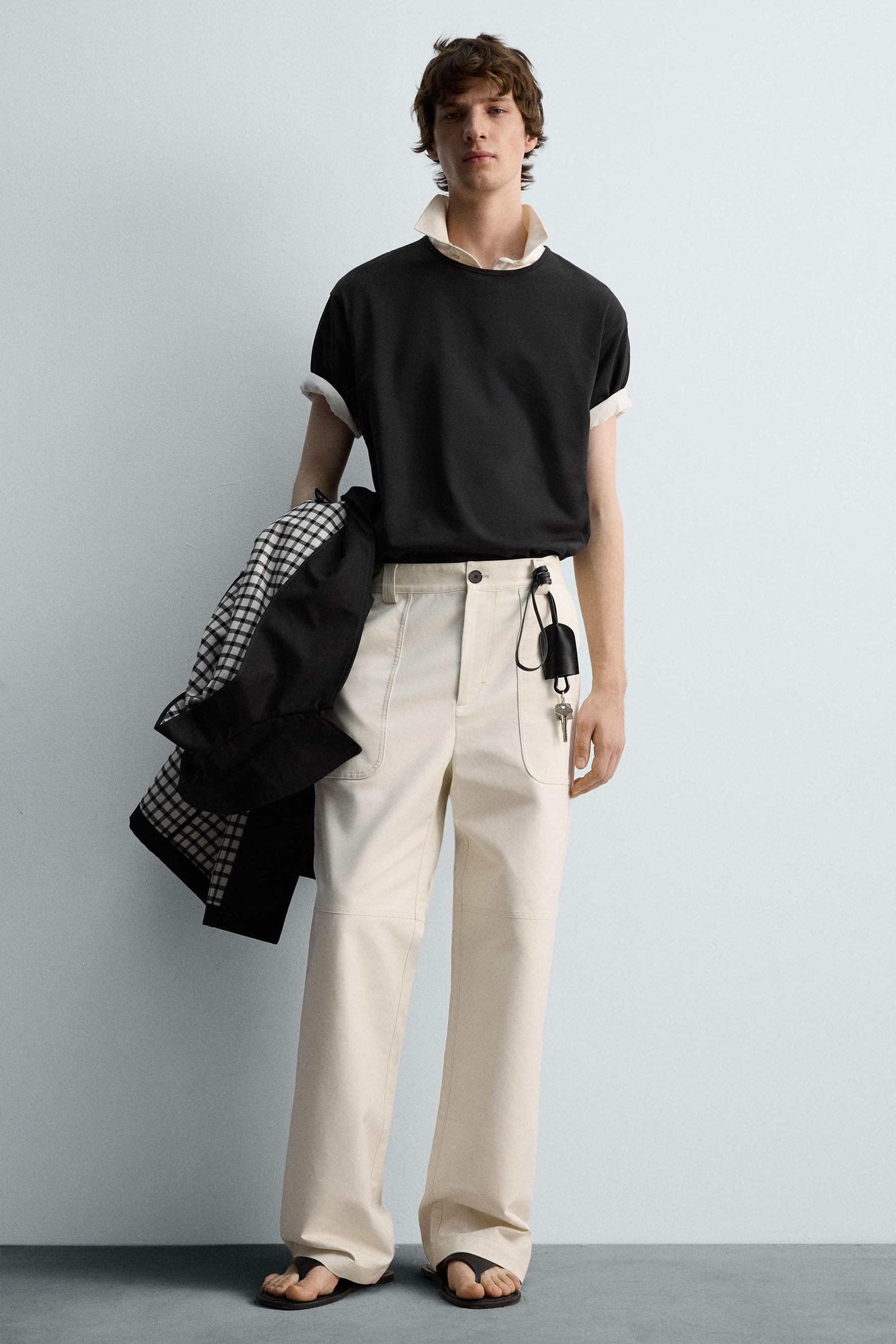 REGULAR FIT TROUSERS WITH POCKETS - Image 5