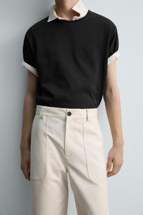 REGULAR FIT TROUSERS WITH POCKETS - Image 6