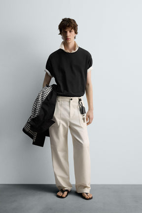 REGULAR FIT TROUSERS WITH POCKETS - Image 1