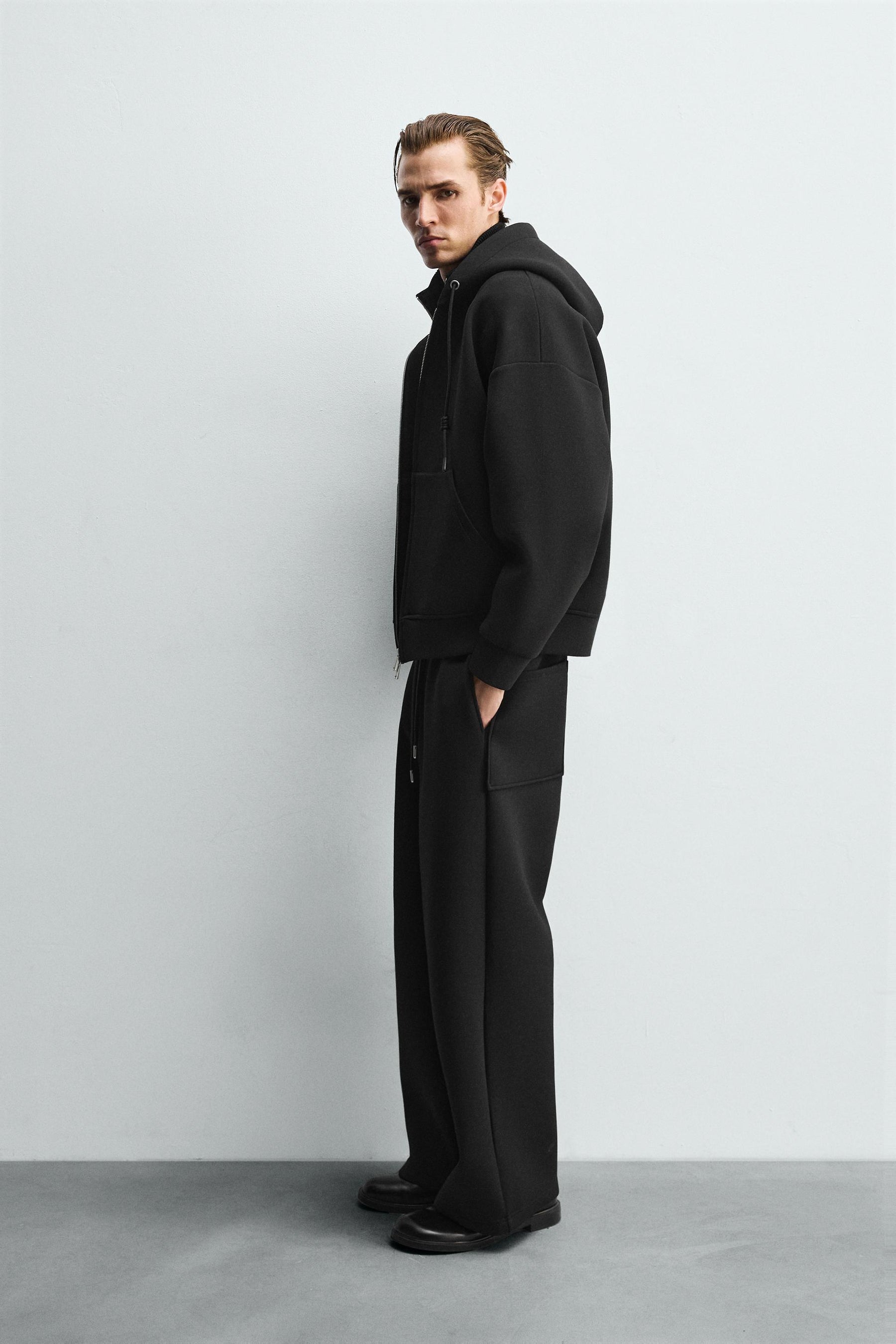 Wide Neoprene Trousers