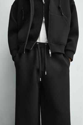 Wide Neoprene Trousers