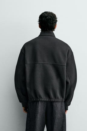 RIBBED BOXY FIT JACKET - Image 3