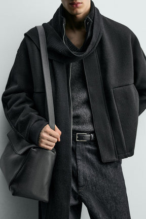 RIBBED BOXY FIT JACKET - Image 6