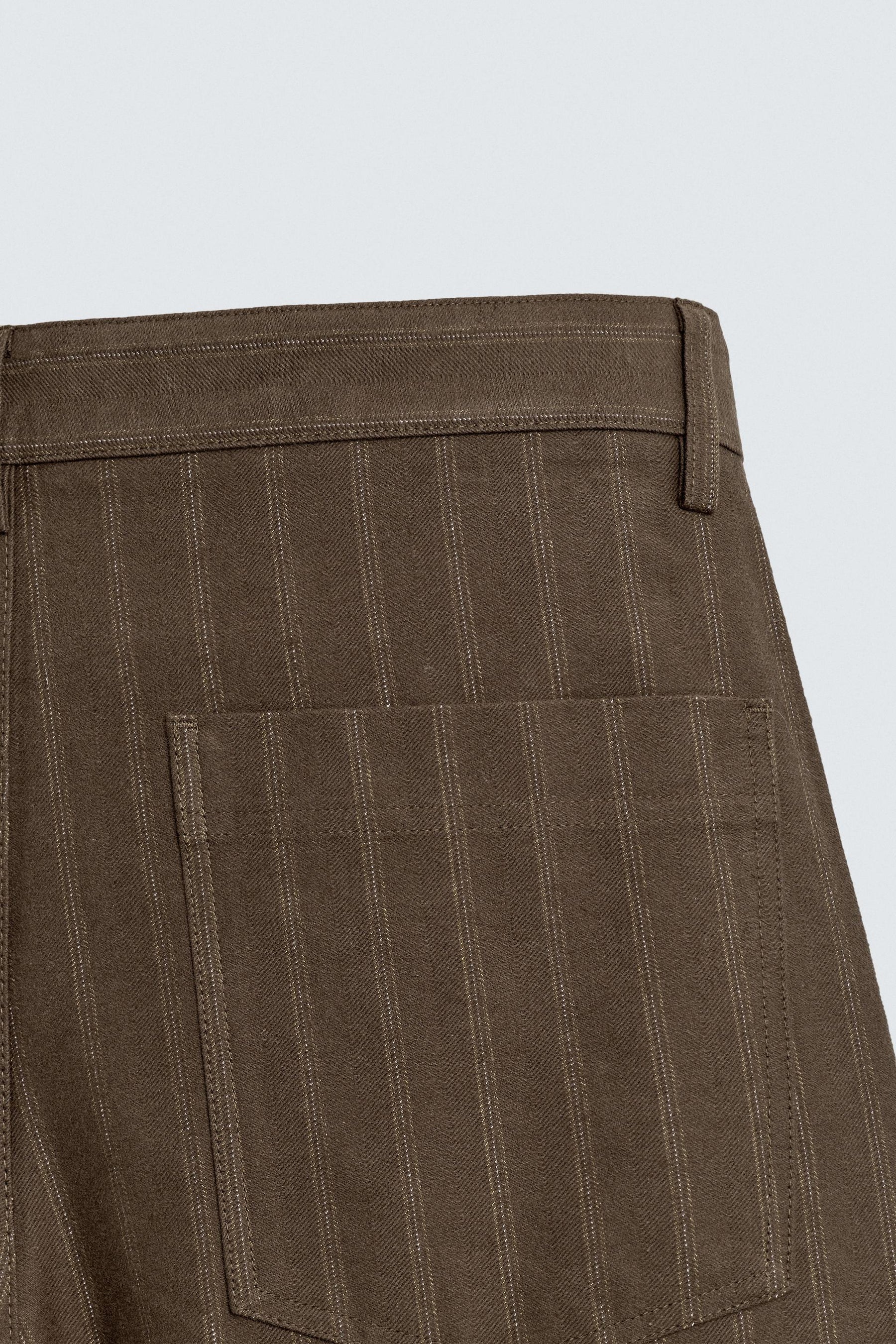 BALLOON FIT STRIPED JACQUARD TROUSERS - Image 10