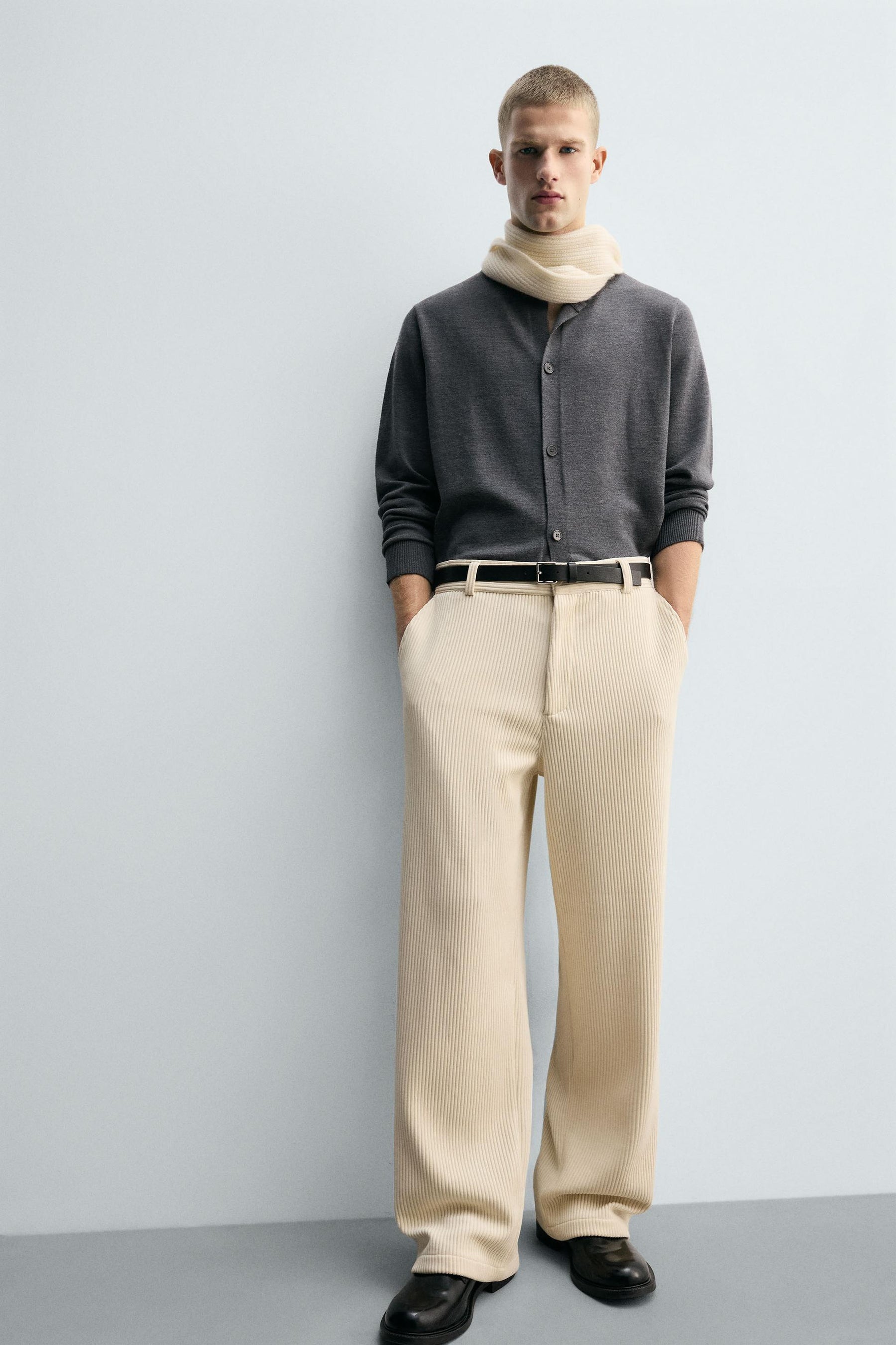 WIDE-LEG CORDUROY TROUSERS - Image 5