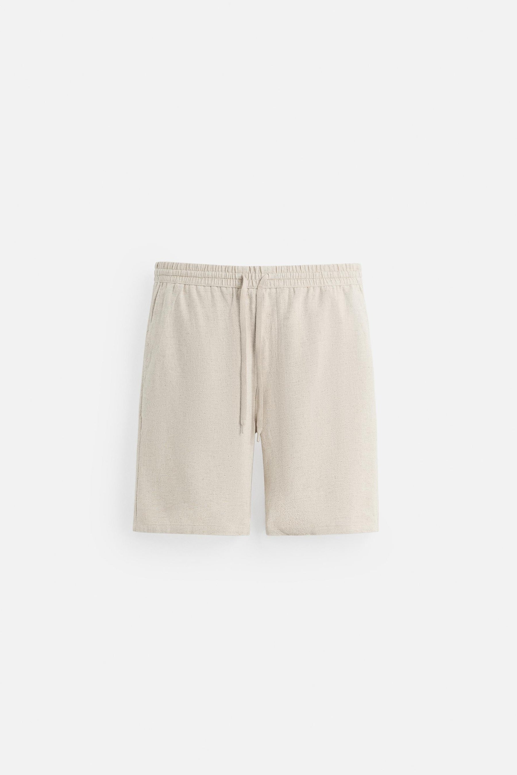 LINEN - VISCOSE BERMUDA SHORTS - Image 6