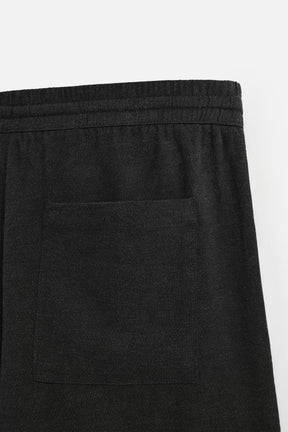 LINEN - VISCOSE BERMUDA SHORTS - Image 9