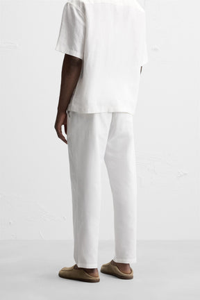 COTTON-LINEN RELAXED FIT TROUSERS - Image 3