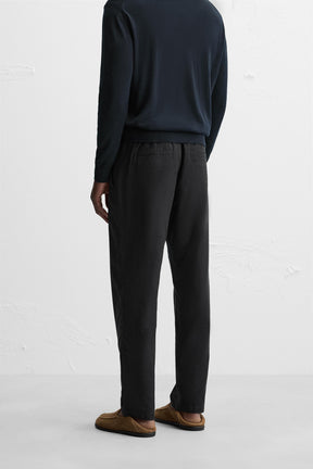 COTTON-LINEN RELAXED FIT TROUSERS - Image 3
