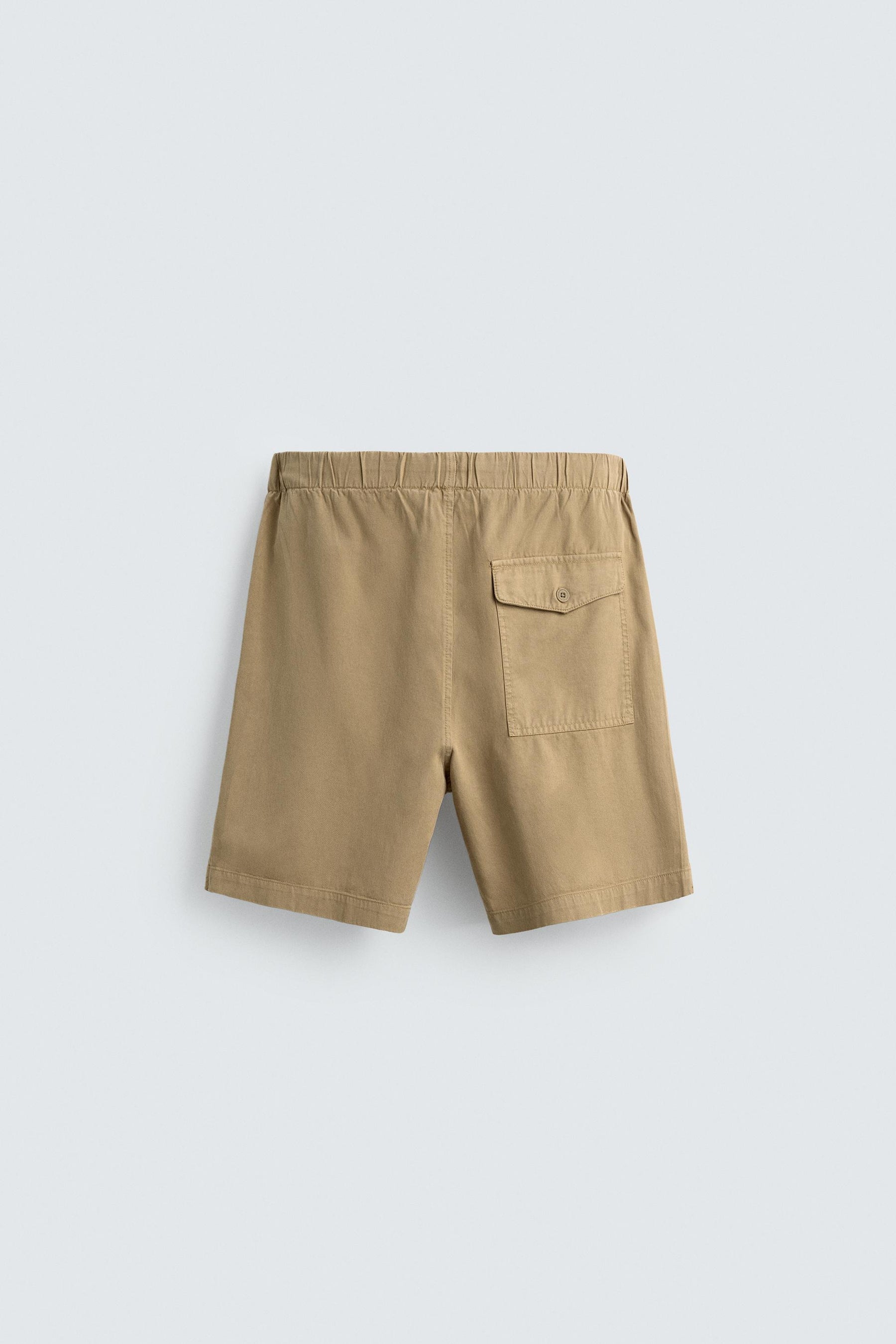 LYOCELL-COTTON RELAXED FIT BERMUDA SHORTS - Image 8