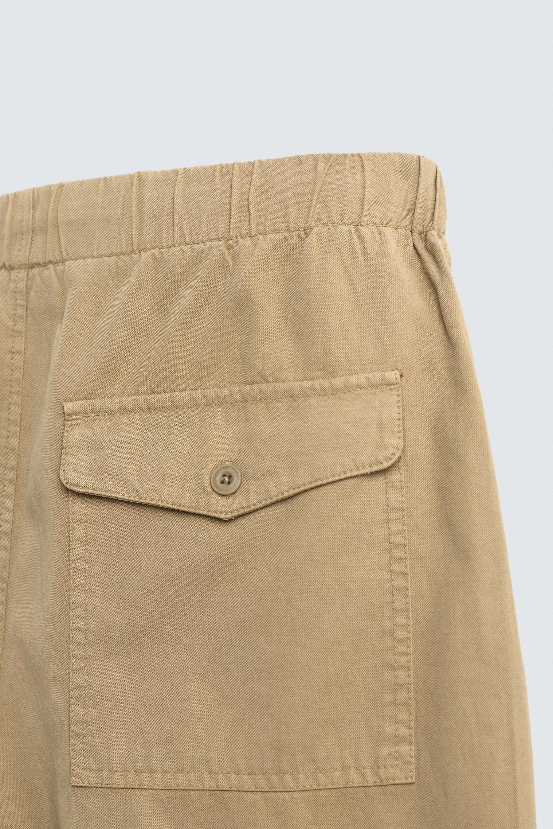 LYOCELL-COTTON RELAXED FIT BERMUDA SHORTS - Image 10