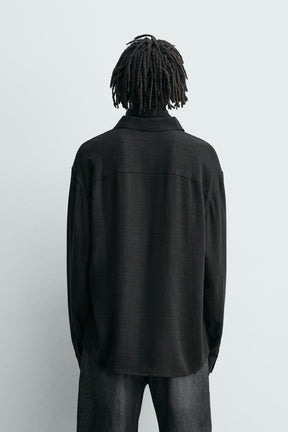 VISCOSE/COTTON TEXTURED SHIRT - Image 3