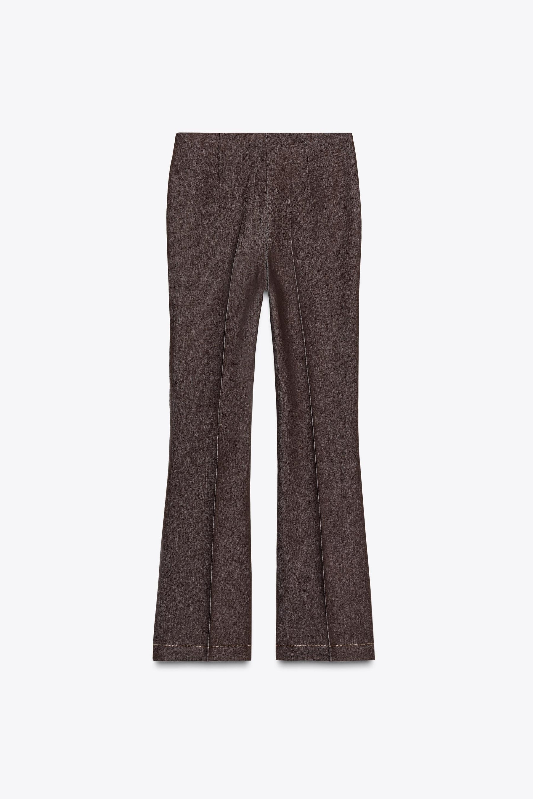 Flare Trousers with Stitch