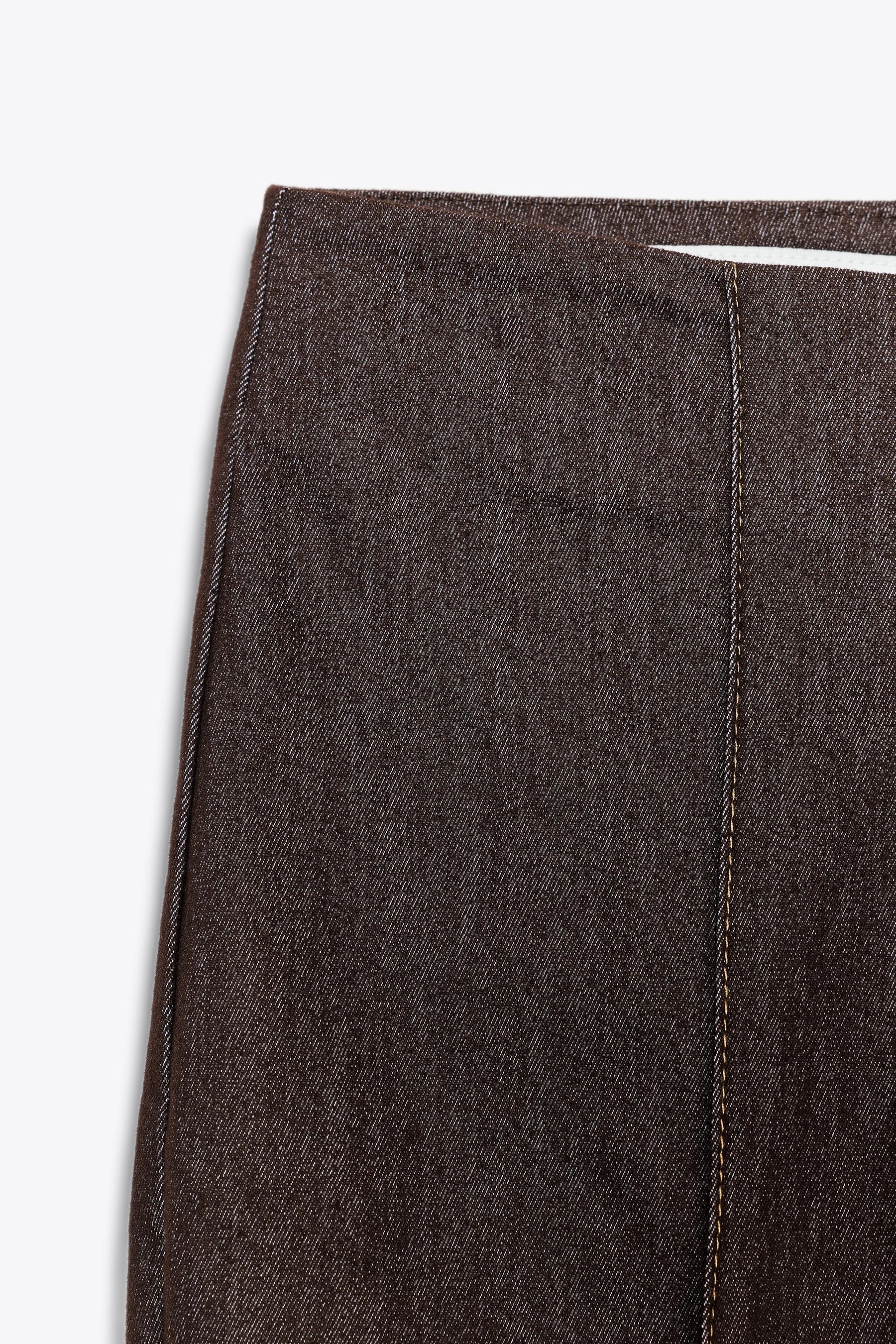 Flare Trousers with Stitch