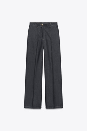Straight Trousers with Dart