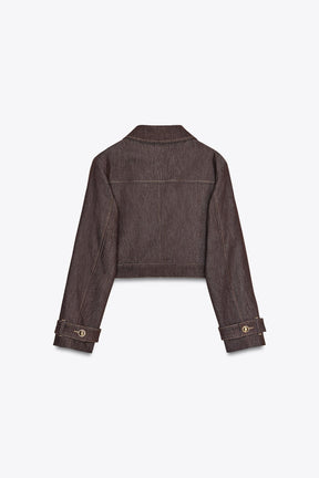 CONTRAST STITCHING JACKET