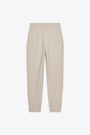 Cuffed Hem Trousers