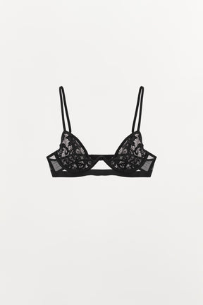 Lace underwired bra