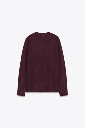 V-Neck Knit Jumper
