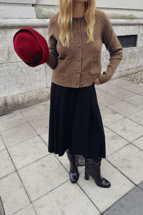 Knit Cardigan with Covered