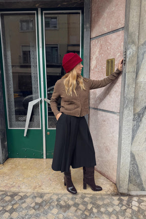 Knit Cardigan with Covered