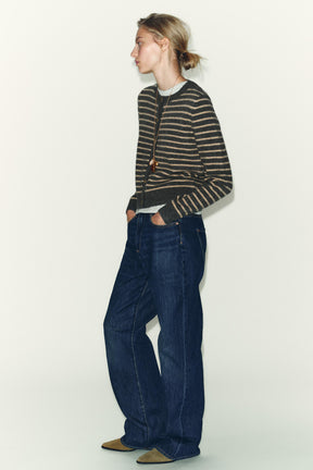 Striped Knit Cardigan