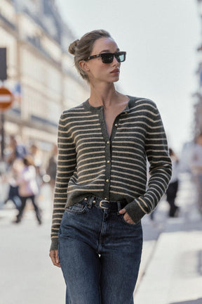 STRIPED CARDIGAN - Image 1