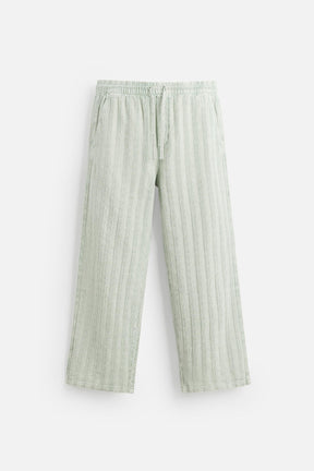 RELAXED FIT JACQUARD TROUSERS - Image 8