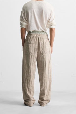 RELAXED FIT JACQUARD TROUSERS - Image 3