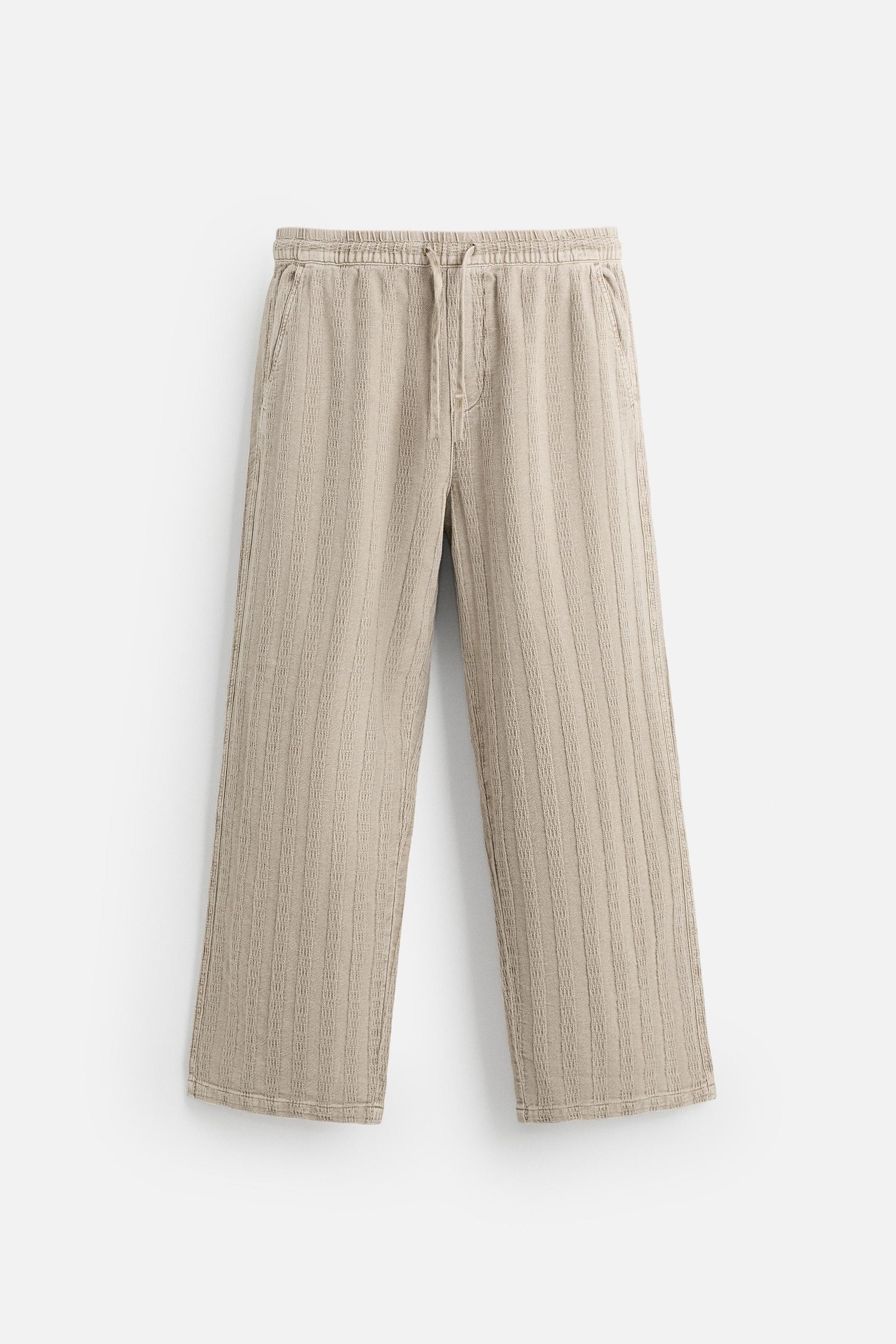 RELAXED FIT JACQUARD TROUSERS - Image 7