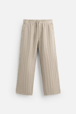 RELAXED FIT JACQUARD TROUSERS - Image 7