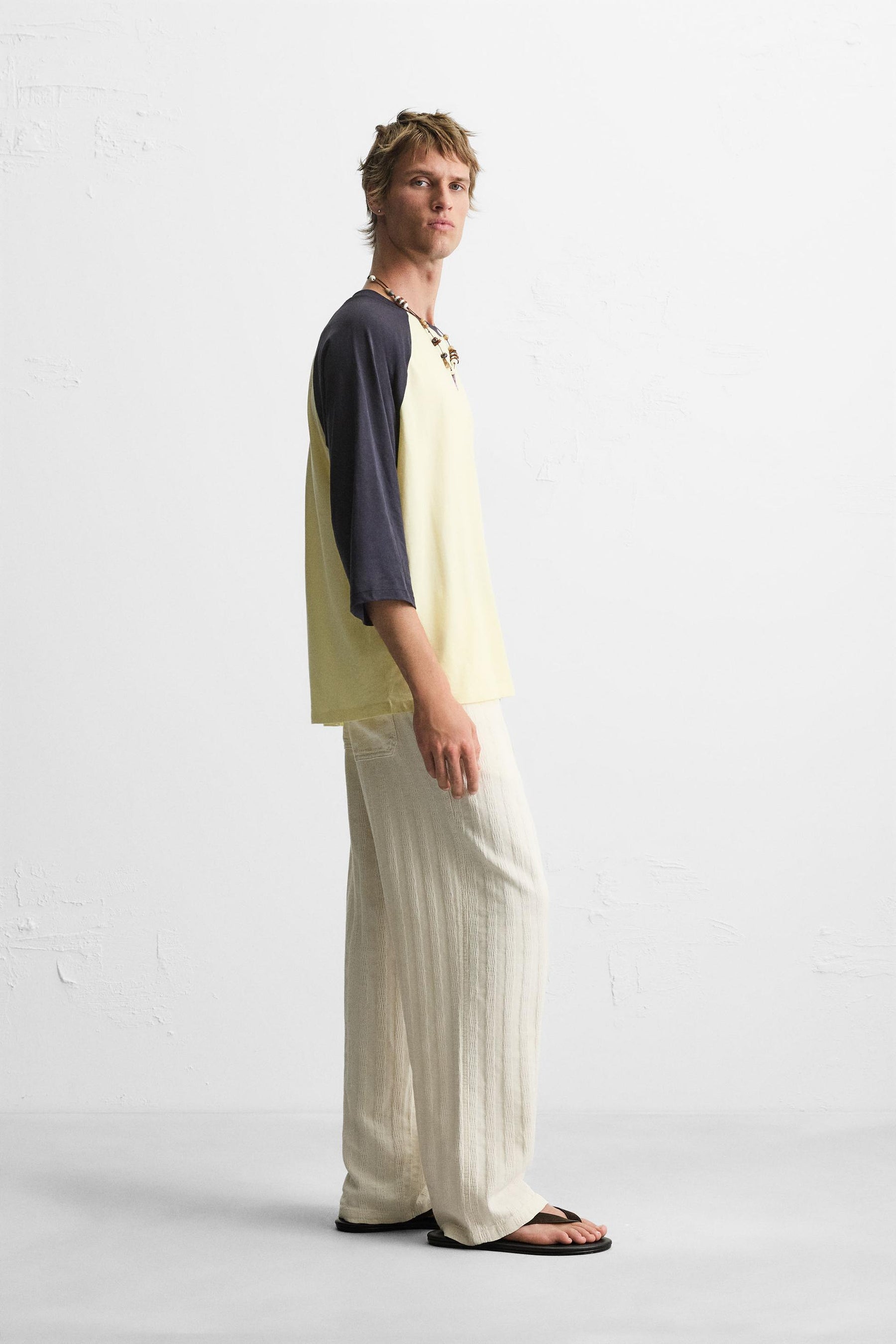 RELAXED FIT JACQUARD TROUSERS - Image 4