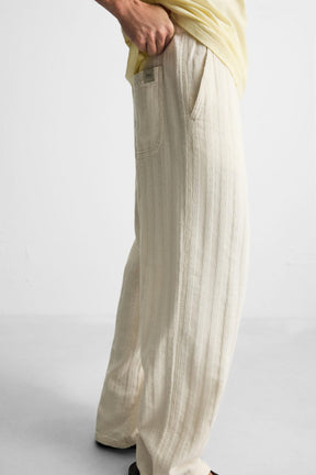 RELAXED FIT JACQUARD TROUSERS - Image 5