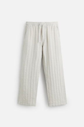 RELAXED FIT JACQUARD TROUSERS - Image 7