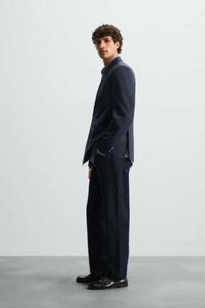 DOUBLE-BREASTED WOOL BLEND BLAZER - Image 4