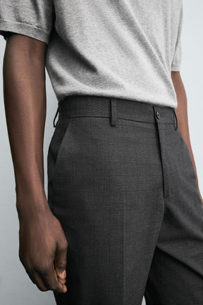 CHECK SUIT TROUSERS - Image 5