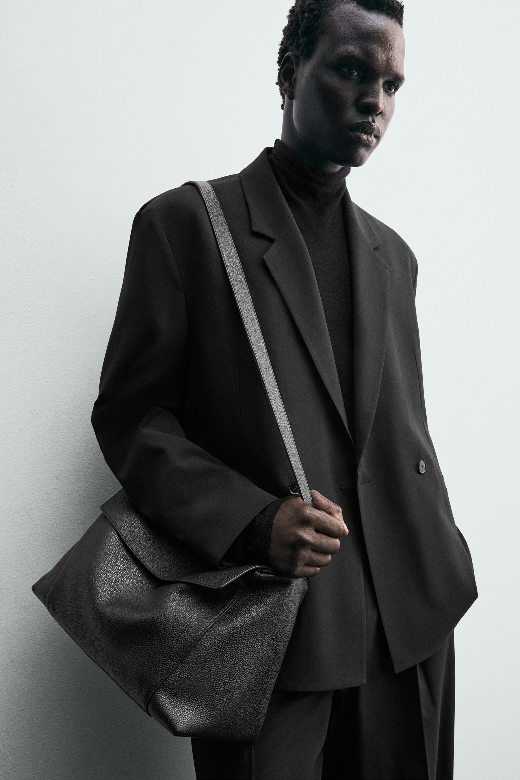 DOUBLE-BREASTED WOOL BLEND SUIT BLAZER - Image 6