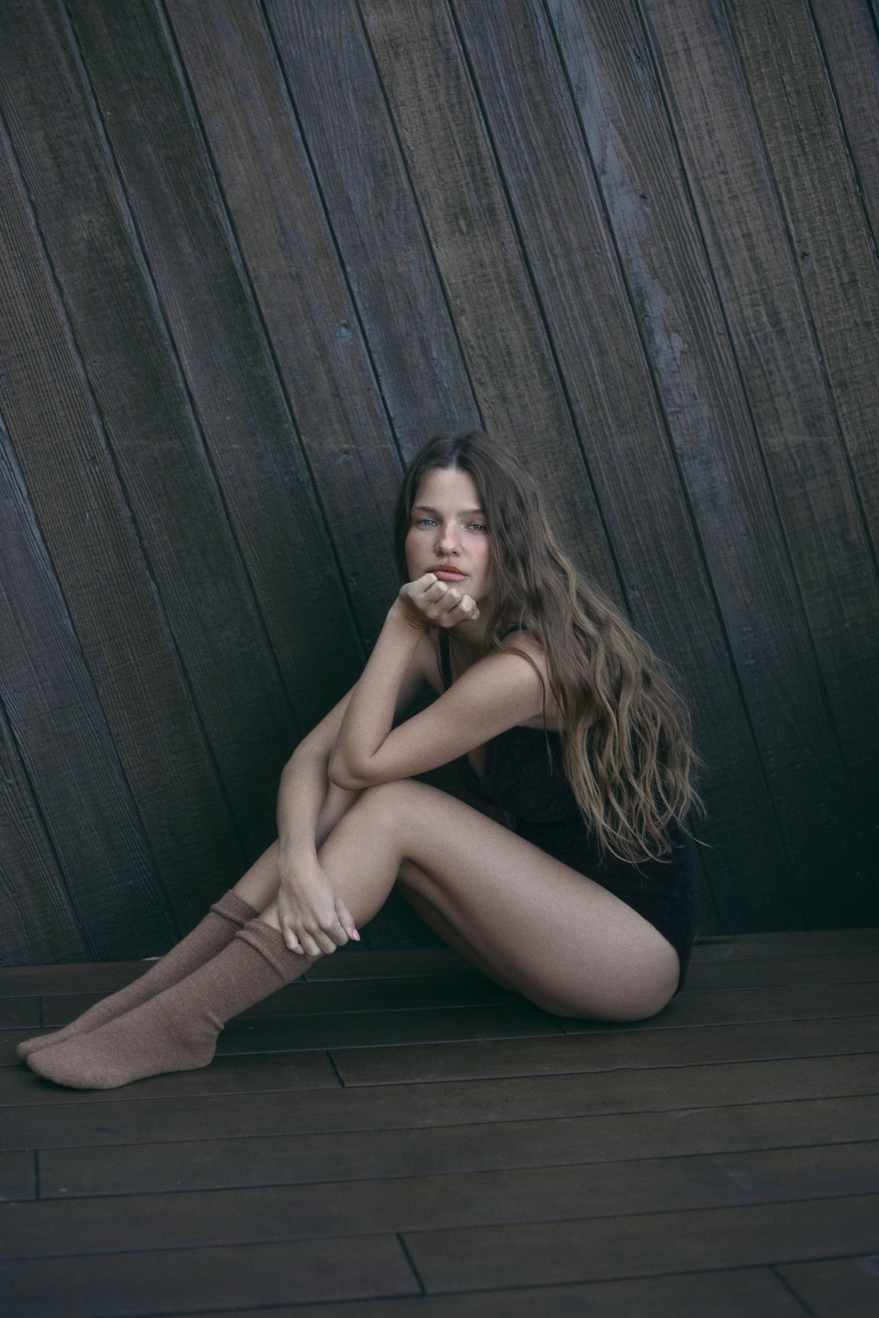 Faux Fur Polyamide Bodysuit