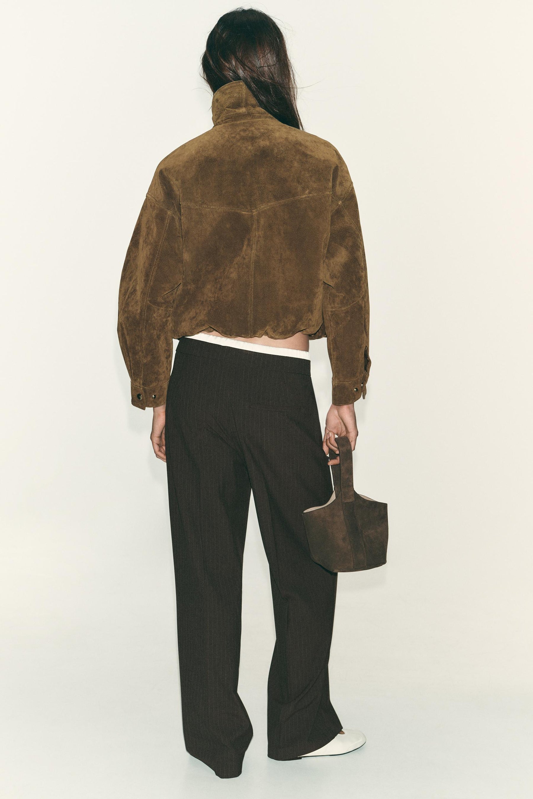 Straight-leg trousers with waist