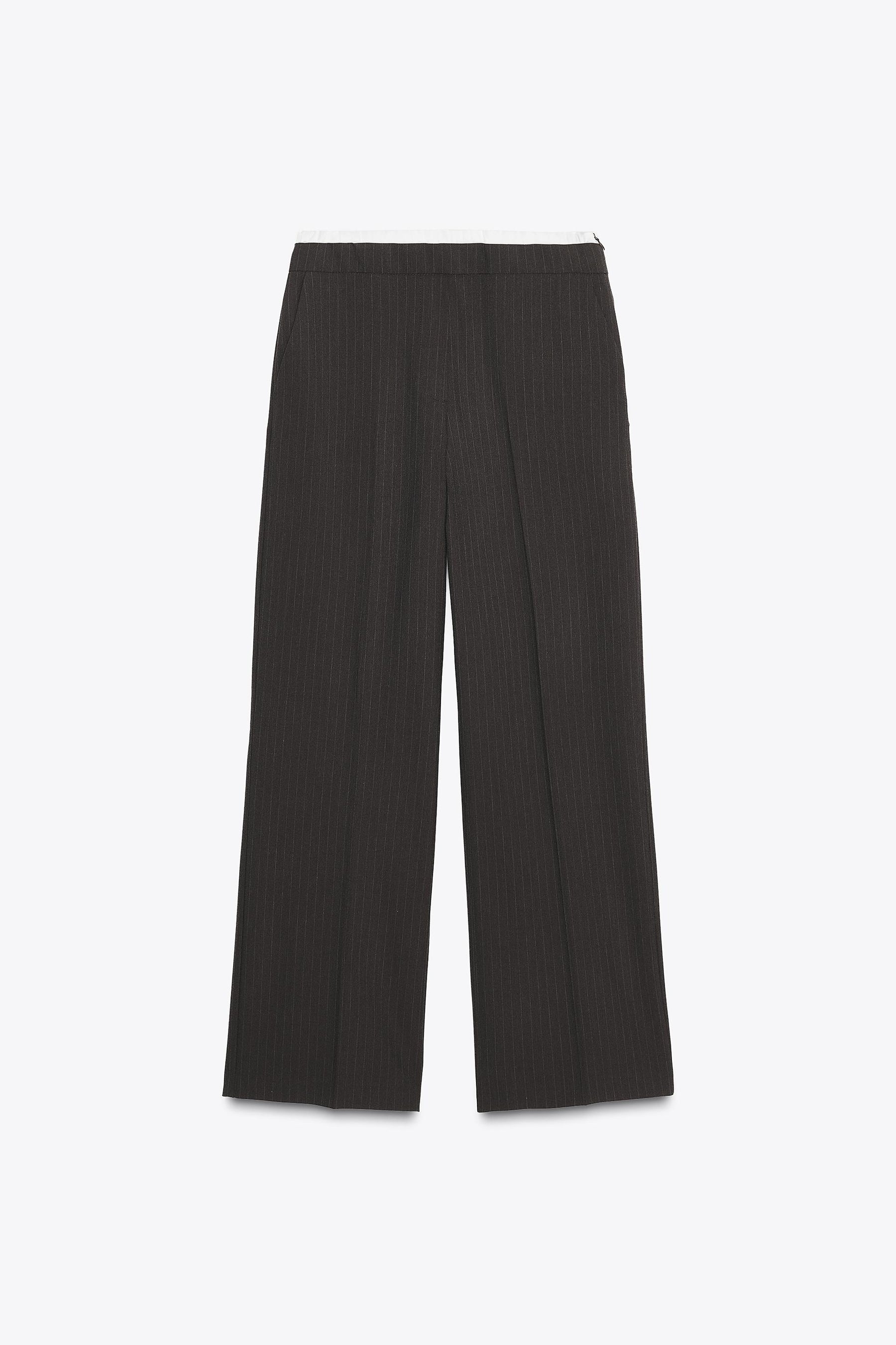 Straight-leg trousers with waist