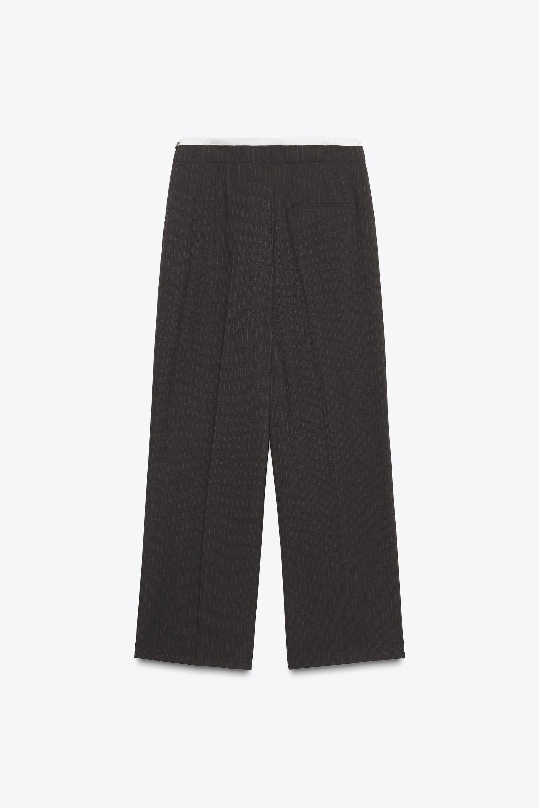 Straight-leg trousers with waist