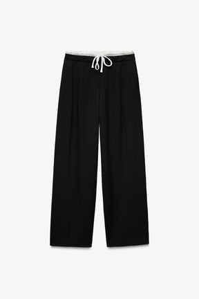 WIDE-LEG TROUSERS WITH WAISTBAND