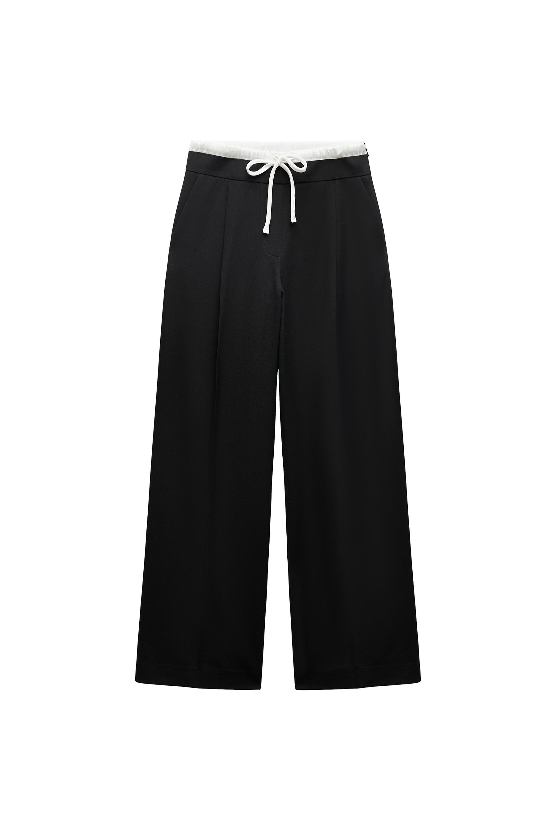 WIDE-LEG TROUSERS WITH WAISTBAND