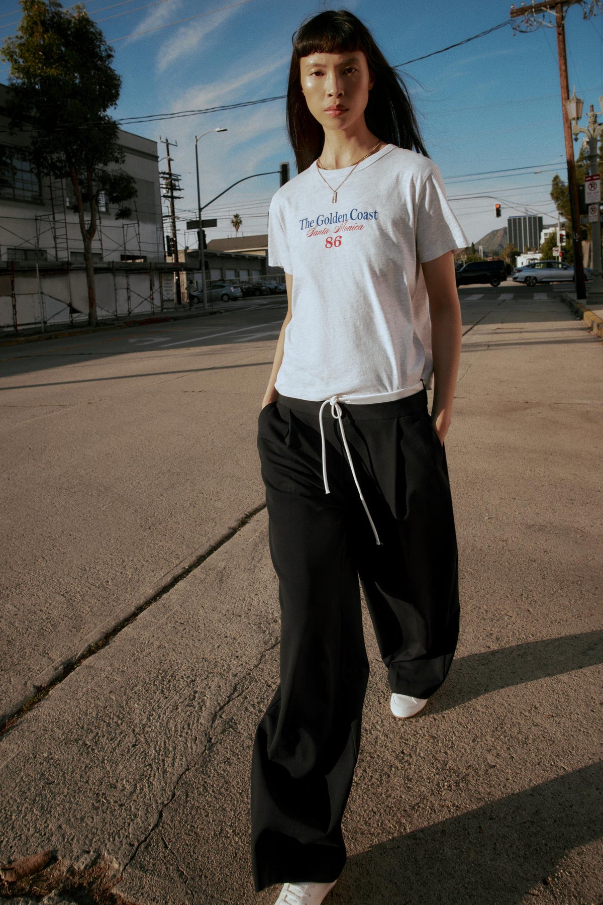 WIDE-LEG TROUSERS WITH WAISTBAND